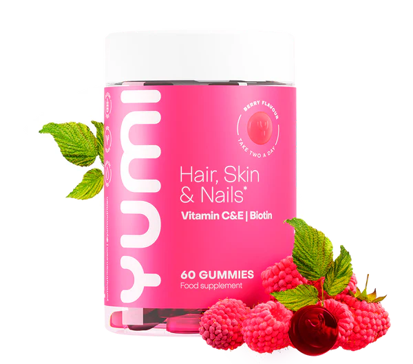 Hair, Skin & Nails Vitamin C & E, Biotin Gummies (Yumi) 60st