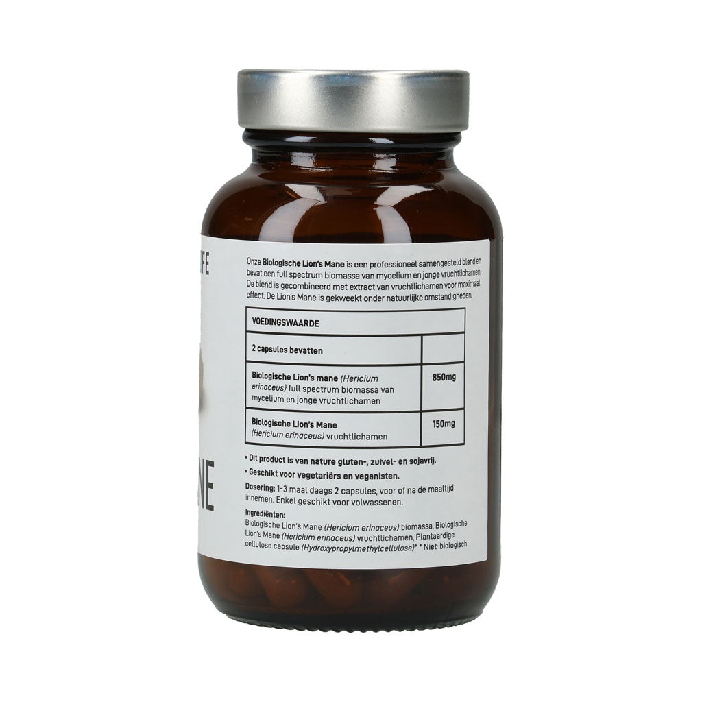 Lion's Mane Paddenstoelen Capsules Bio