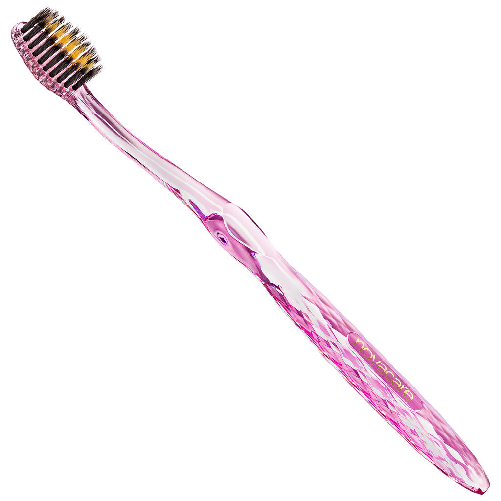 Toothbrush Micro Gold Charcoal Pink