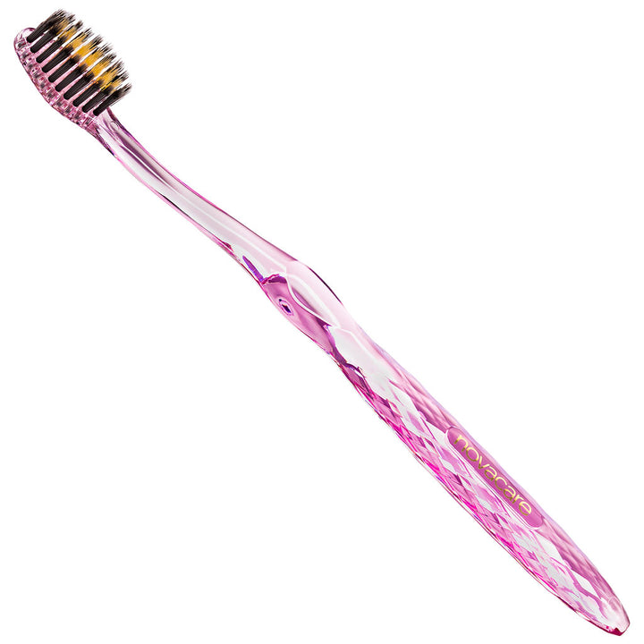 Toothbrush Micro Gold Charcoal Pink