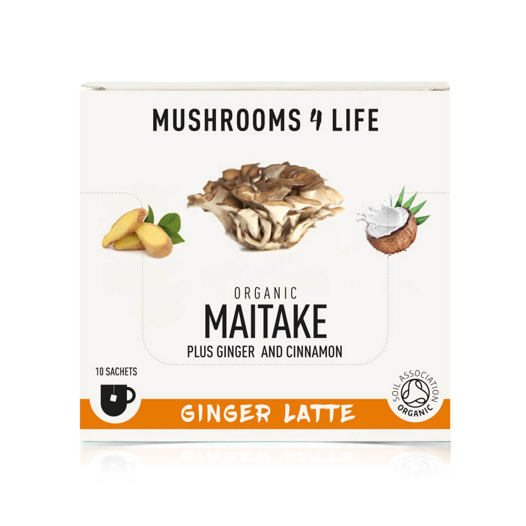 Maitake - Gember Paddenstoelen Latte 1000mg Bio