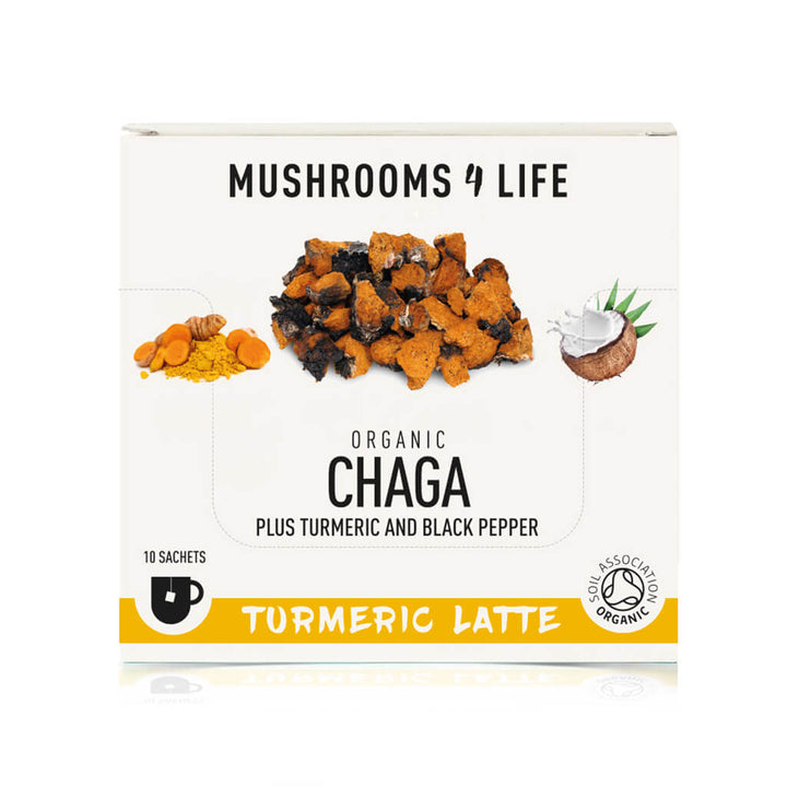 Chaga - Turmeric Mushroom Latte 1000mg Organic