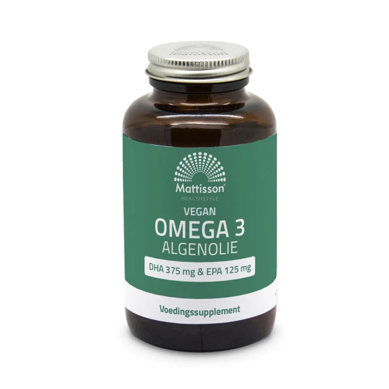 Vegan Omega 3 Algae Oil DHA 375mg / EPA 125mg - 120 caps