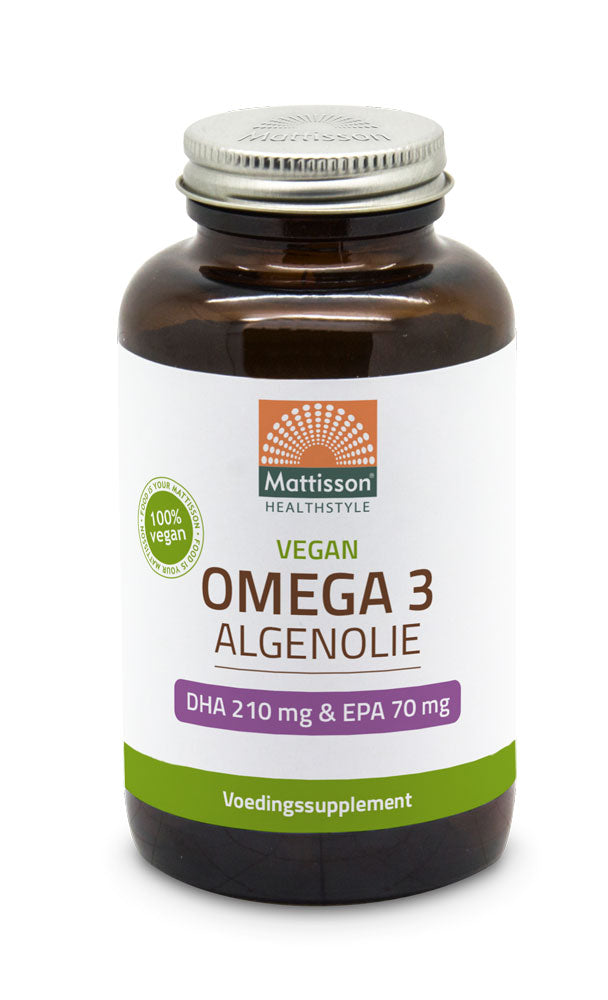 Vegan Omega-3 Algae Oil DHA 210 mg & EPA 70 mg