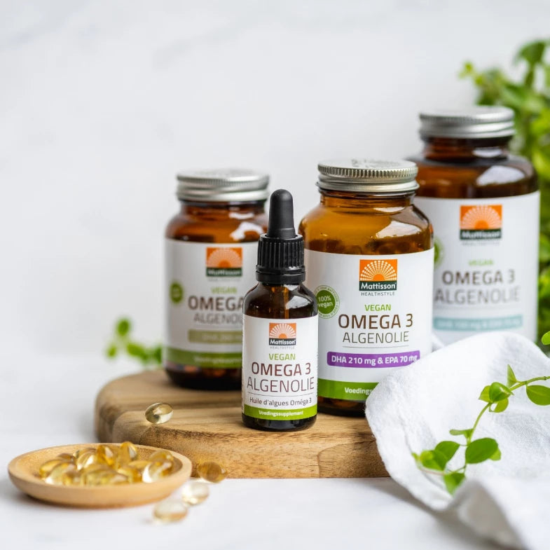 Vegan Omega-3 Algae Oil DHA 210 mg & EPA 70 mg