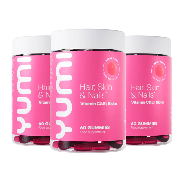 Hair, Skin & Nails Vitamin C & E, Biotin Gummies (Yumi) 60st