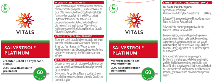 Vitals Salvestrol® Platinum 60 capsules