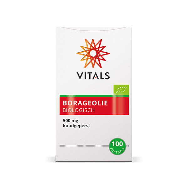 Vitals Borageolie Biologisch 100 softgels