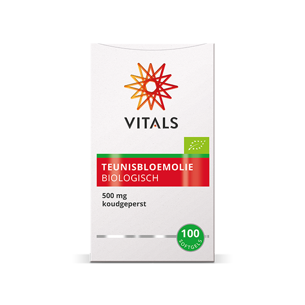 Vitals Teunisbloemolie Biologisch 100 softgels