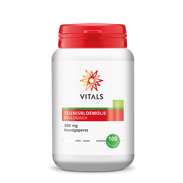 Vitals Teunisbloemolie Biologisch 100 softgels