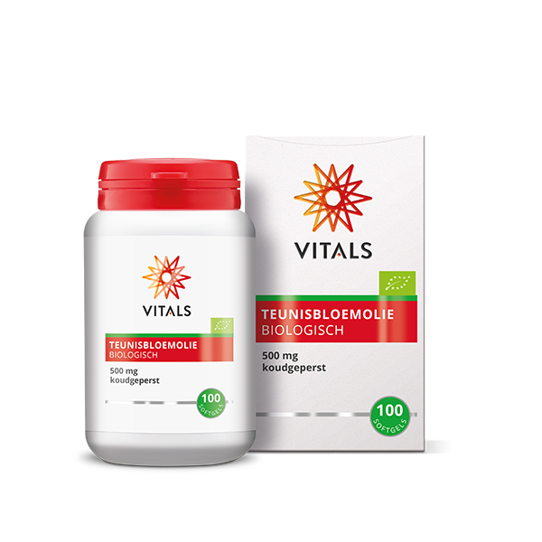 Vitals Teunisbloemolie Biologisch 100 softgels