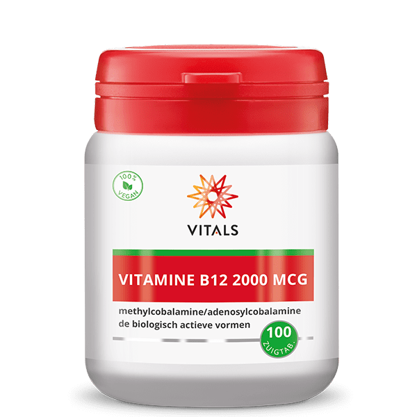 Vitals Vitamine B12 2000 mcg 100 zuigtabletten