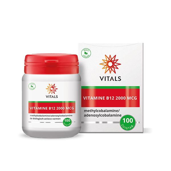 Vitals Vitamine B12 2000 mcg 100 zuigtabletten