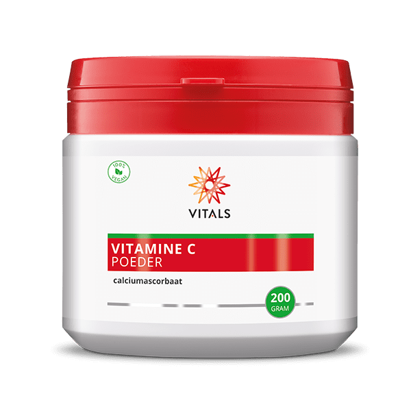 Vitals Vitamine C poeder (calciumascorbaat) 200 gram