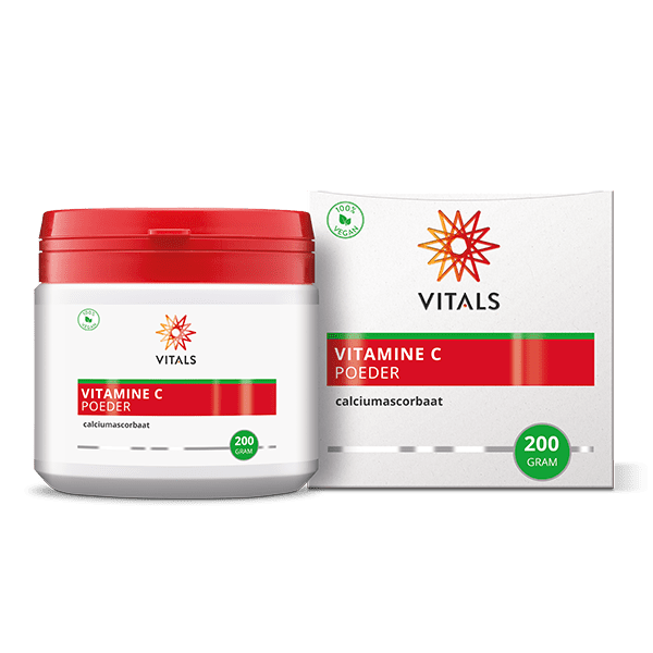 Vitals Vitamine C poeder (calciumascorbaat) 200 gram