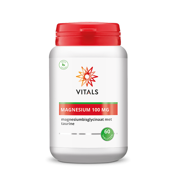 Vitals Magnesium(bisglycinaat) 100 mg 60 tabletten