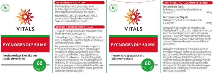 Vitals Pycnogenol® 60 capsules