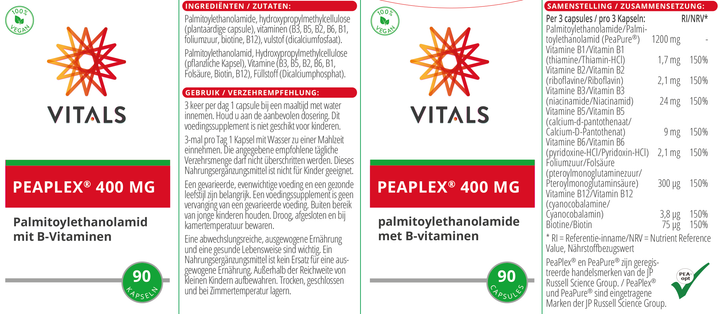 Vitals PeaPlex® 400 mg 90 capsules