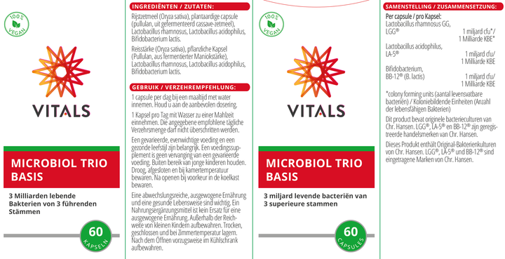 Vitals Microbiol Trio Basis 60 capsules