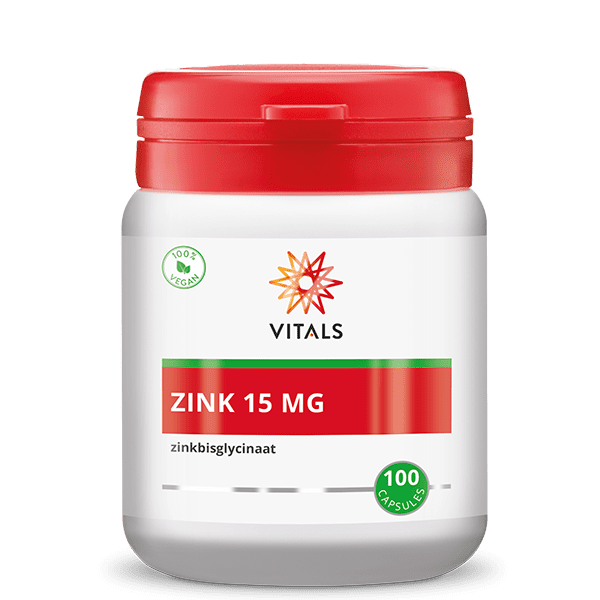 Vitals Zink(bisglycinaat) 15 mg 100 capsules