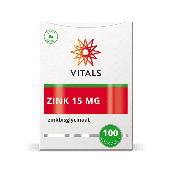 Vitals Zink(bisglycinaat) 15 mg 100 capsules