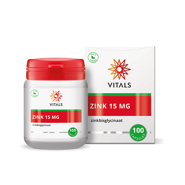 Vitals Zink(bisglycinaat) 15 mg 100 capsules