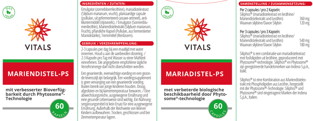 Vitals Mariadistel-PS 60 capsules