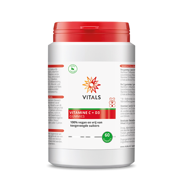 Vitals Vitamine C + D3 Gummies 60 gummies