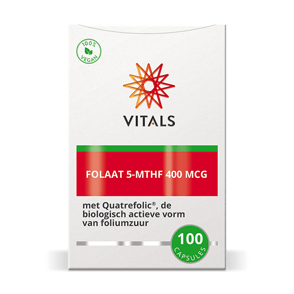 Vitals Folaat 5-MTHF 400 mcg 100 capsules