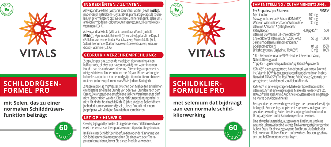 Vitals Schildklierformule Pro 60 capsules