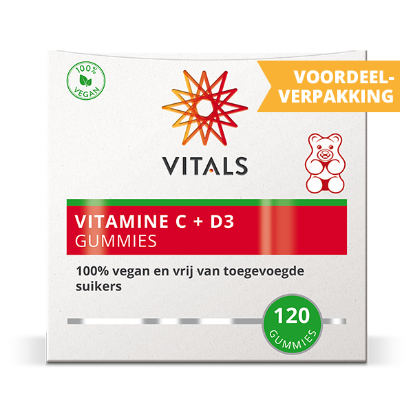 Vitals Vitamine C + D3 Gummies 120 gummies