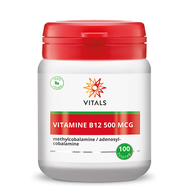 Vitals Vitamine B12 500 mcg 100 zuigtabletten