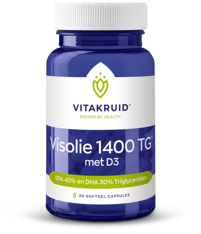 Visolie 1400 + D3 triglyceriden EPA 40% DHA 30%