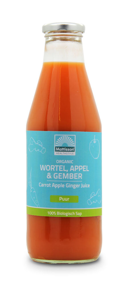 Biologische Wortel-Appel-Gembersap - 750 ml