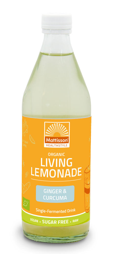 Biologische Living Lemonade - Gember & Kurkuma - 500 ml