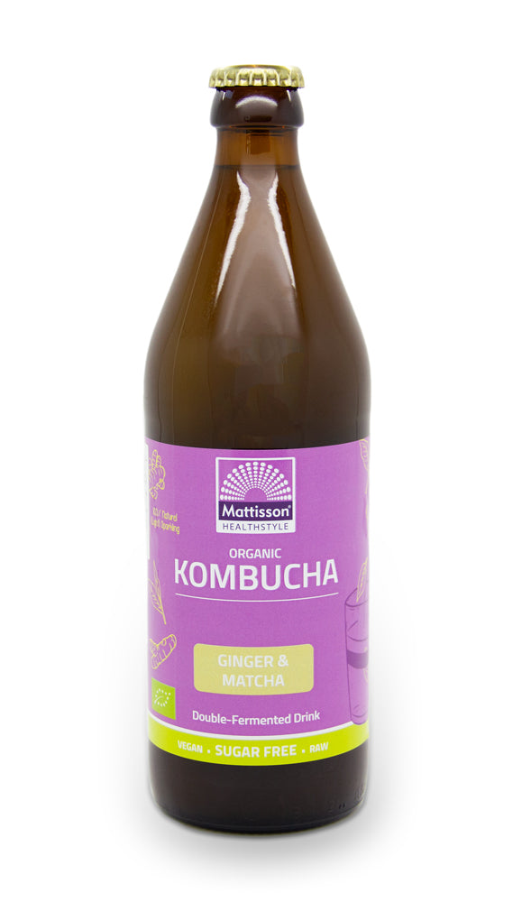 Biologische Kombucha - Gember & Matcha - 500 ml