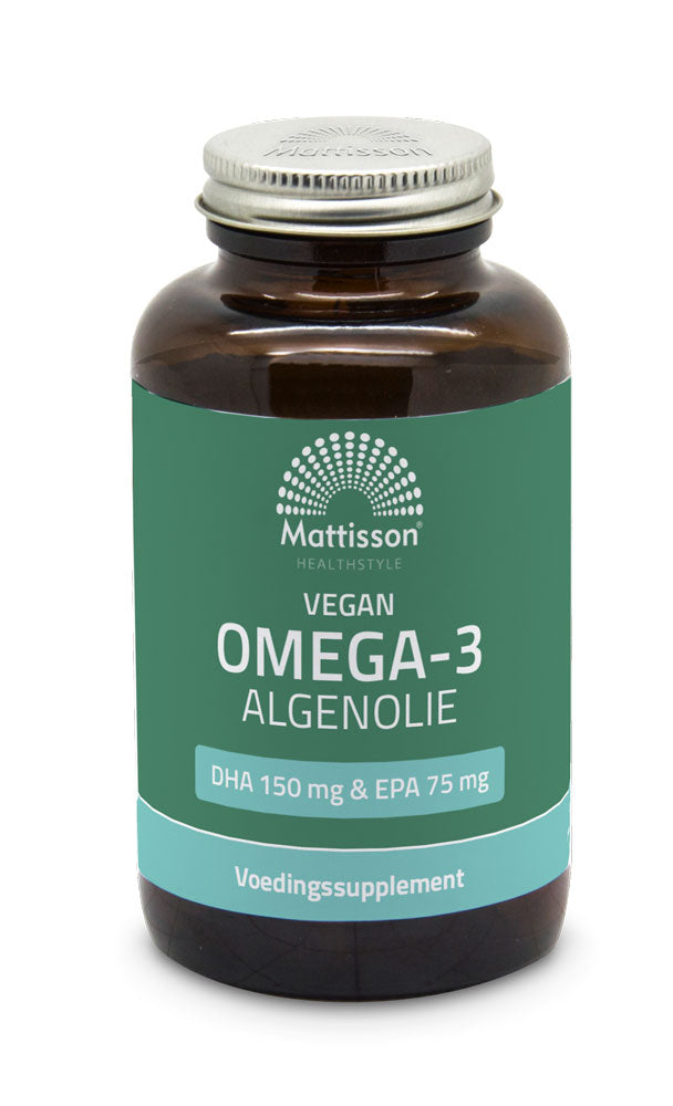 Vegan Omega-3 Algenolie - DHA 150mg & EPA 75mg - 120 capsules