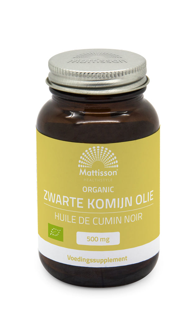 Biologische Zwarte Komijn olie 500mg - 90 capsules