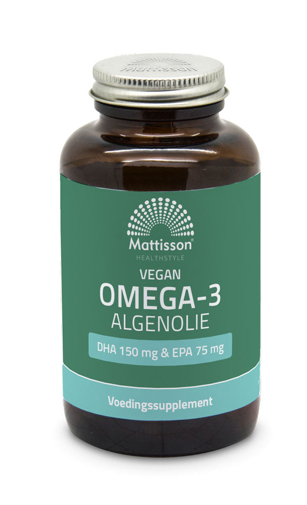 Vegan Omega-3 Algenolie - DHA 150mg & EPA 75mg - 180 capsules