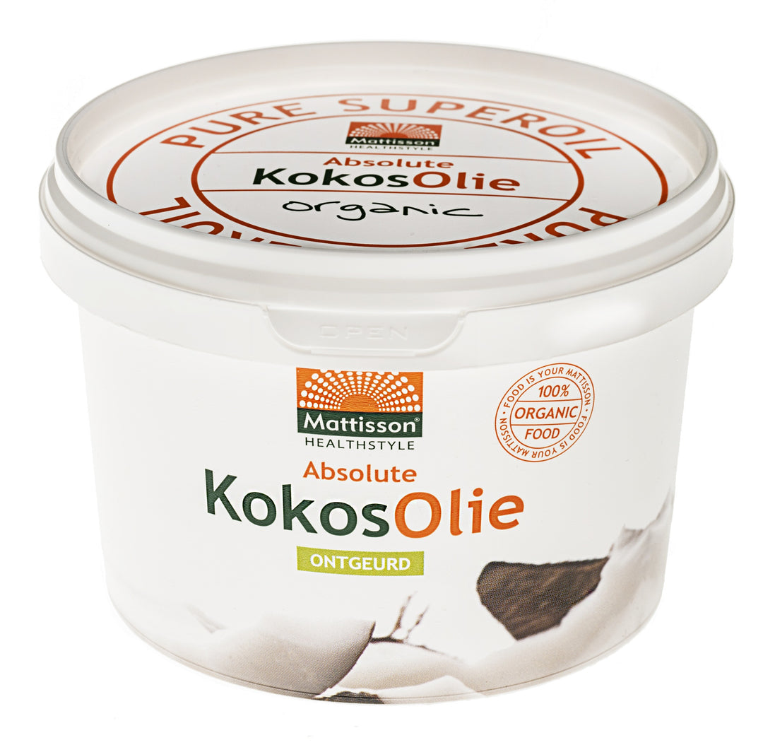 Biologische Kokosolie - Ontgeurd - 500 ml