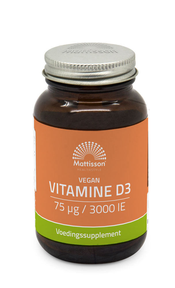 Vegan vitamine D3 - 75 mcg/3000 IE – 60 capsules