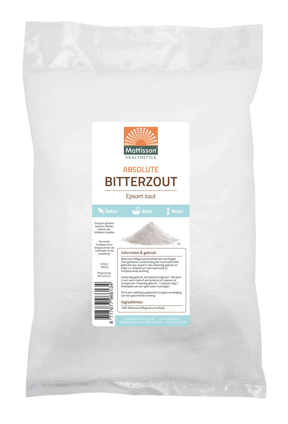 Bitterzout - Epsom zout - 1 kg