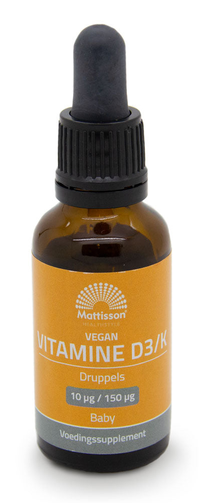 Vegan Vitamine D3/K Baby - 10mcg/150mcg - 25ml