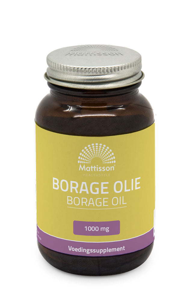 Borage Olie met vitamine E & GLA - 1000mg - 60 capsules