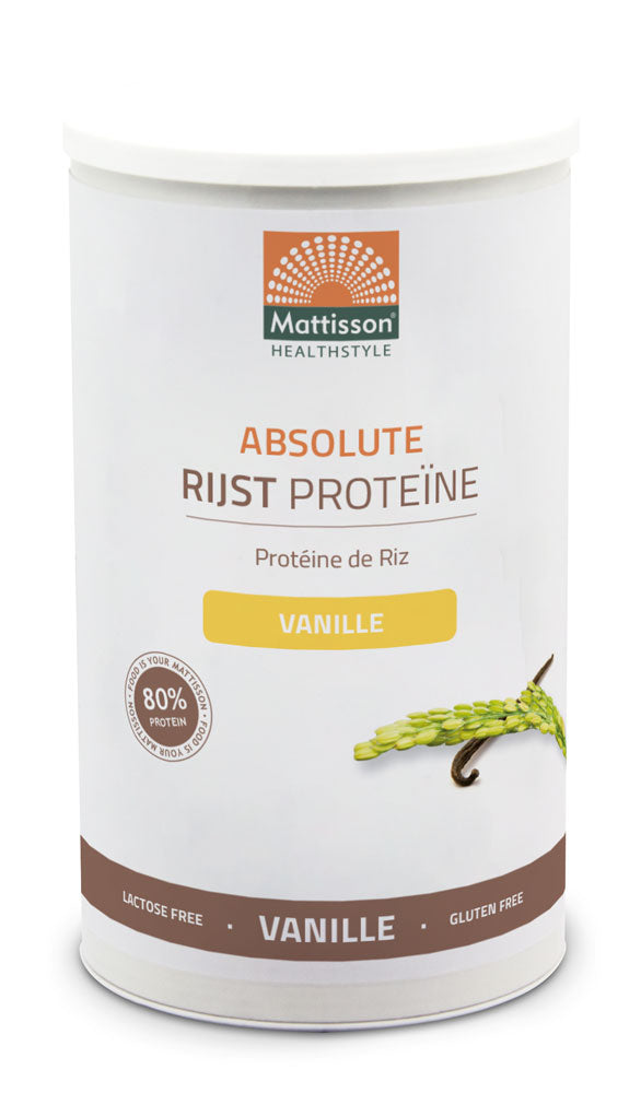 Rijst Proteïne poeder 80% - Vanille -  500 g