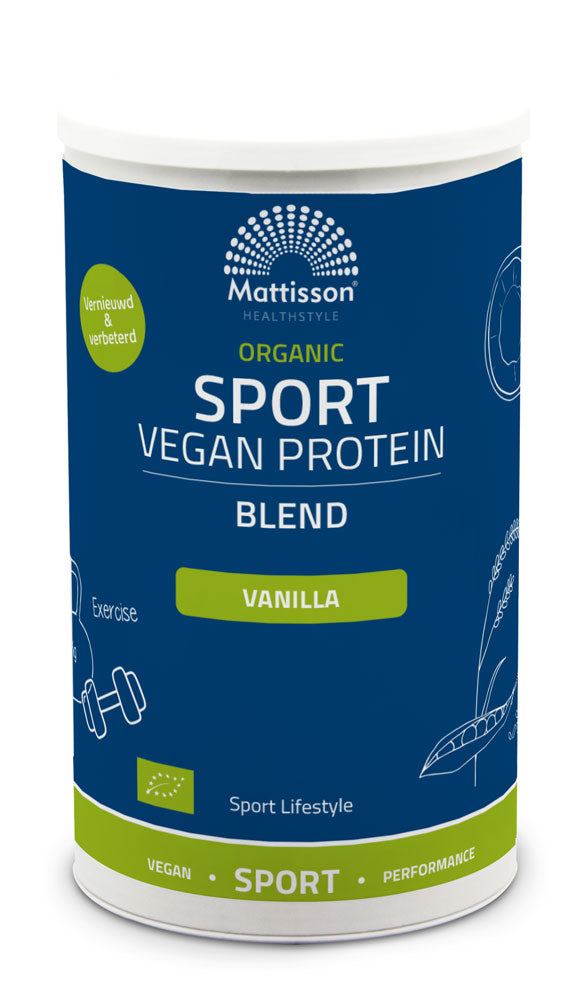 Biologische Sport Vegan Proteïne Blend - Vanille - 500 g