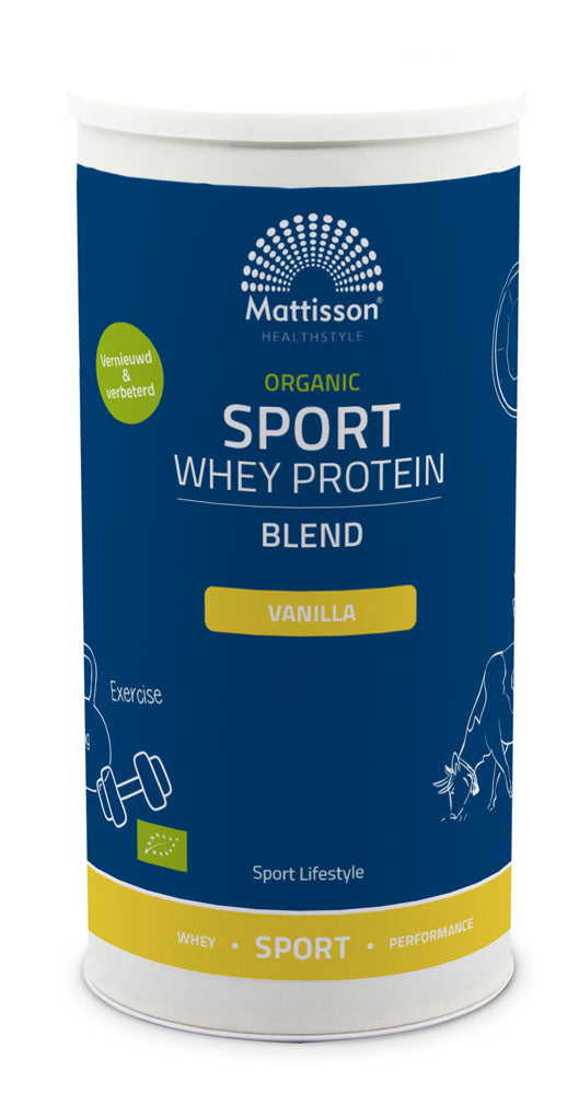 Biologische Sport Wei Proteïne Blend 63% - Vanille - 450 g