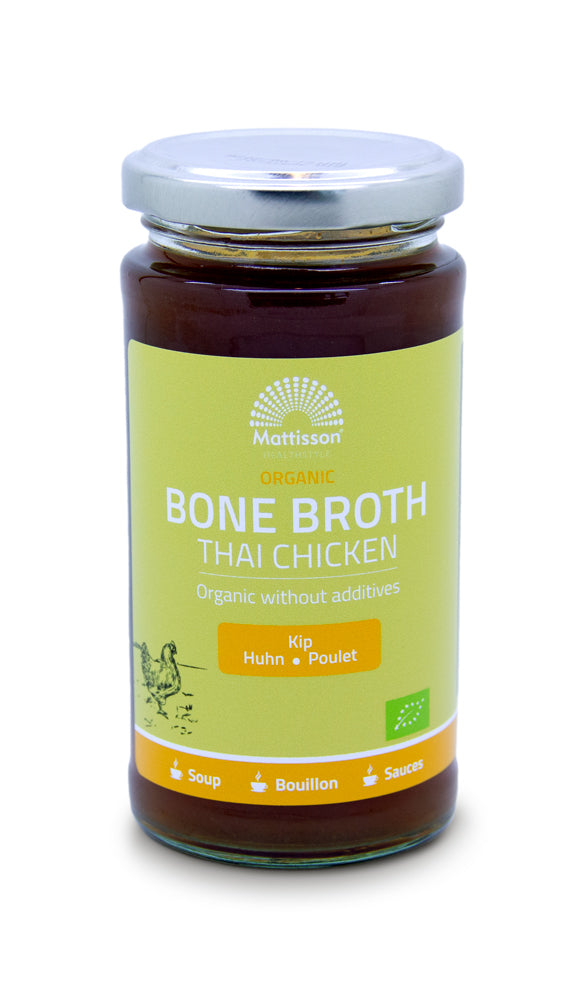 Biologische Thai Chicken Bone Broth - 240 ml