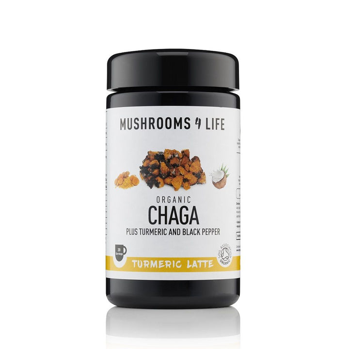 Chaga - Kurkuma Paddenstoelen Latte 1000mg Bio