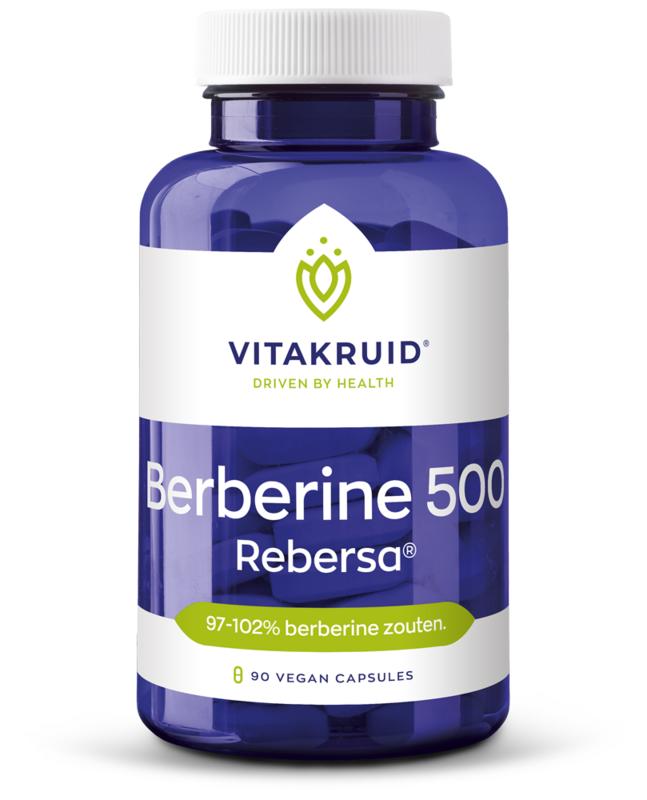 Vitakruid Berberine 500 Rebersa 97-102% berberine zouten 90 vegetarische capsules